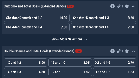 Niche Bands bets at CopyBet UEFA Champions League betting site